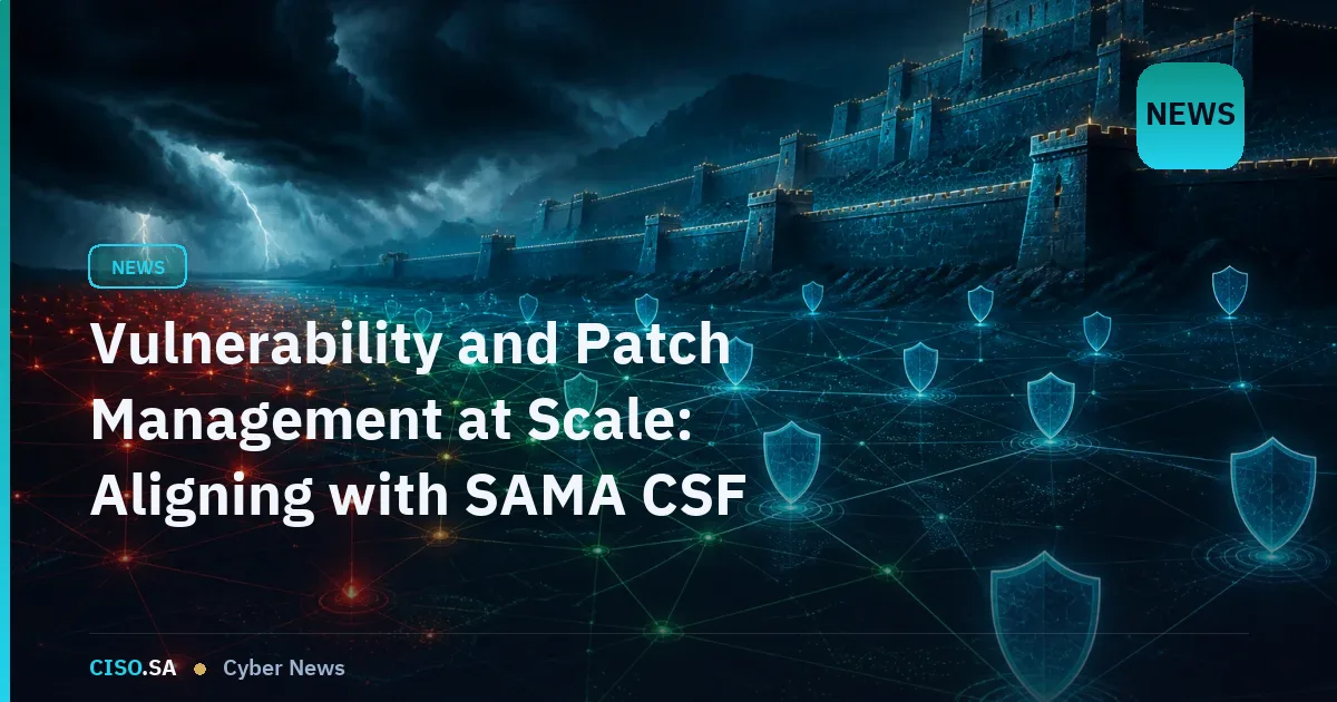 Vulnerability and Patch Management at Scale: Aligning with SAMA CSF and NCA ECC