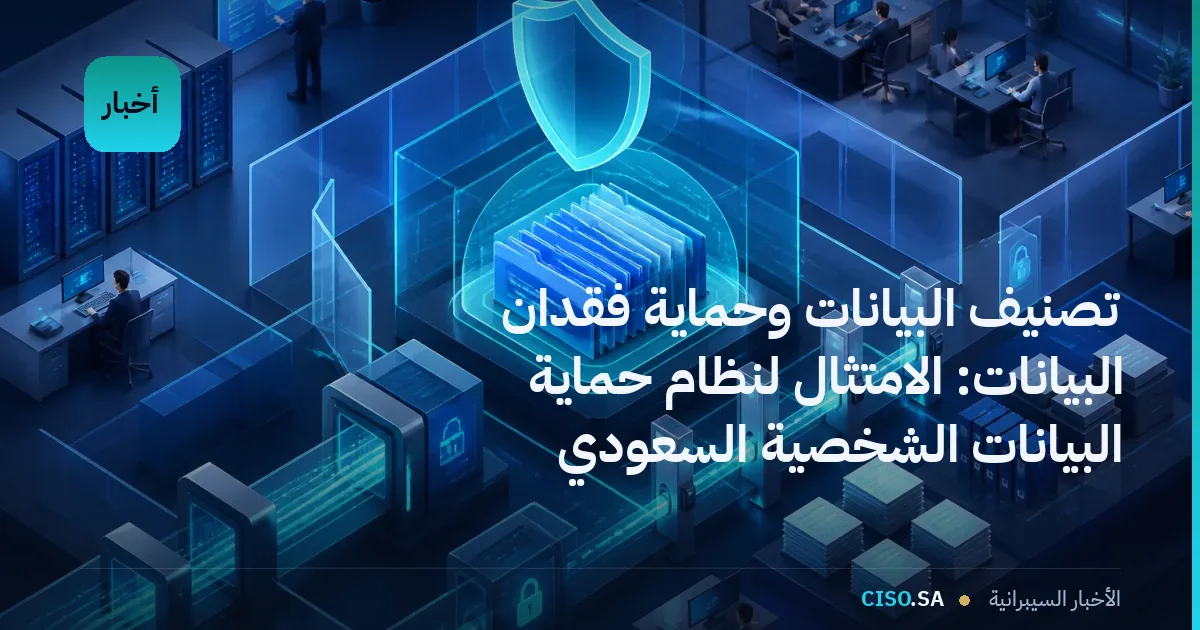 تصنيف البيانات وحماية فقدان البيانات: الامتثال لنظام حماية البيانات الشخصية السعودي