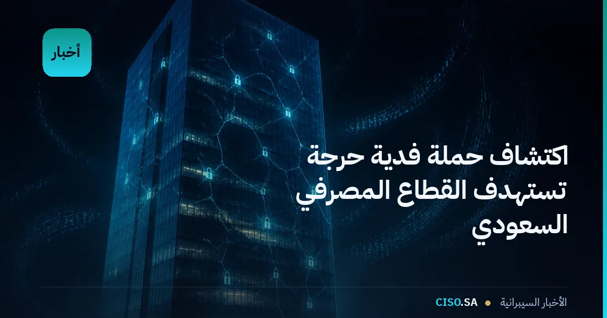 اكتشاف حملة فدية حرجة تستهدف القطاع المصرفي السعودي