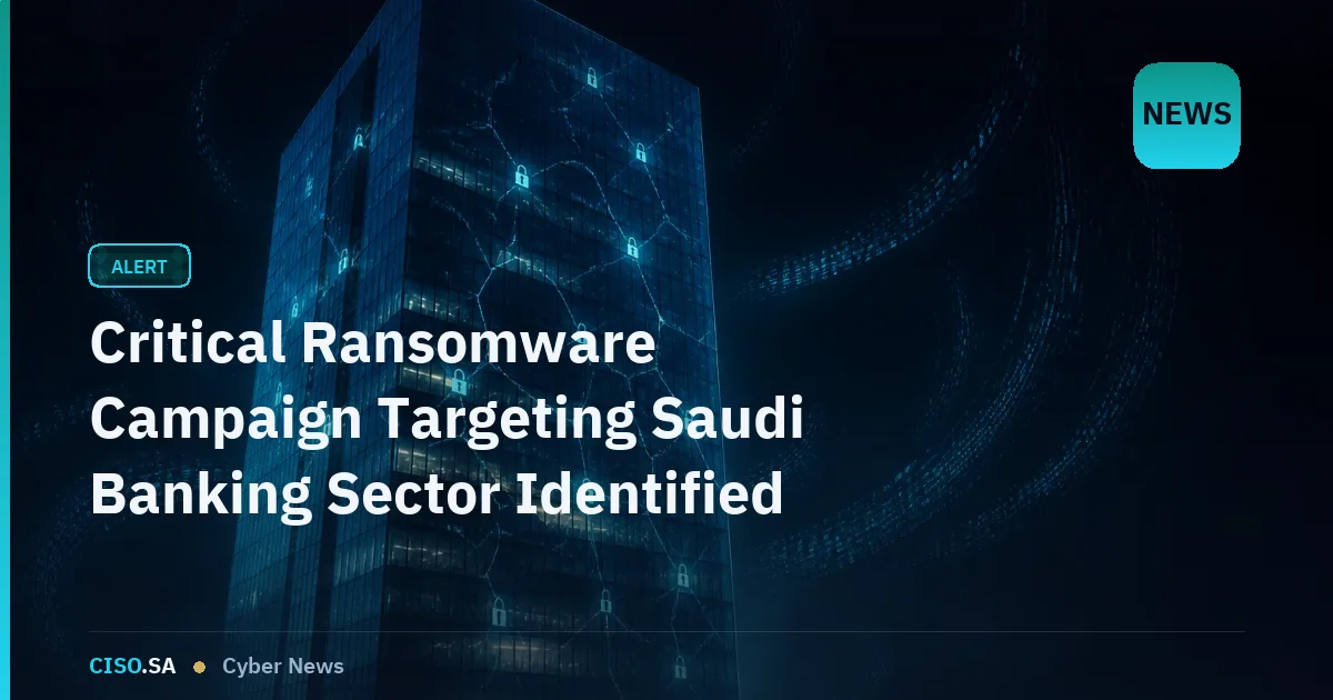 Critical Ransomware Campaign Targeting Saudi Banking Sector Identified