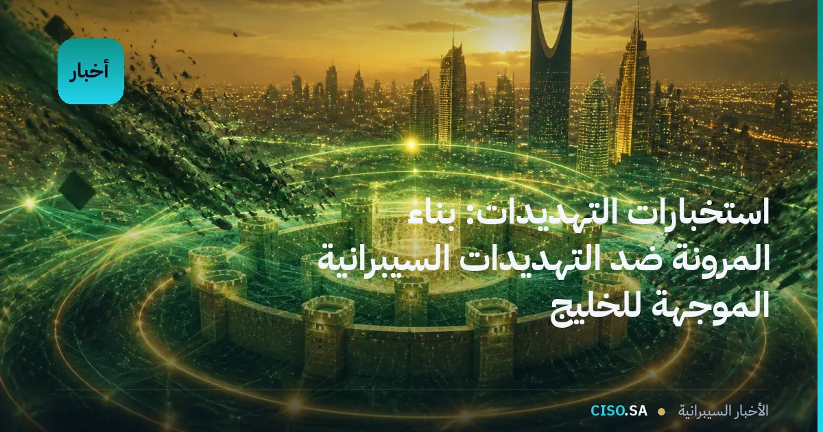 استخبارات التهديدات: بناء المرونة ضد التهديدات السيبرانية الموجهة للخليج