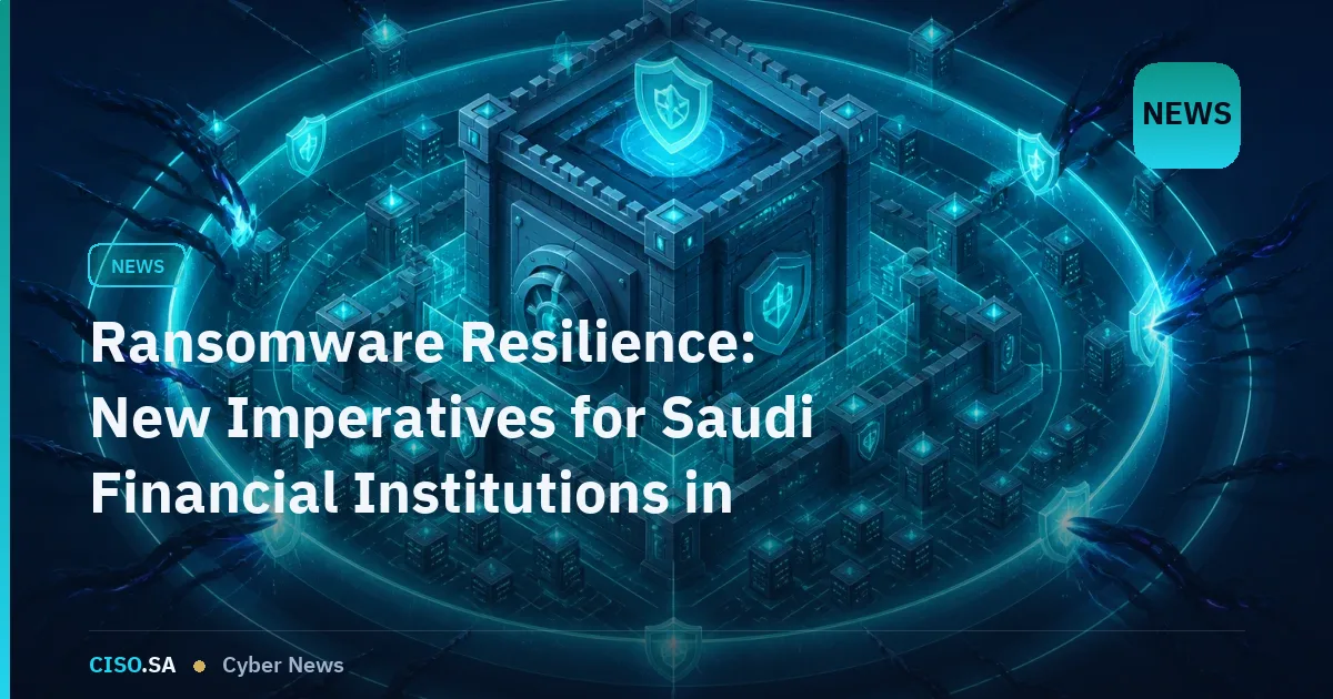 Ransomware Resilience: New Imperatives for Saudi Financial Institutions in 2026