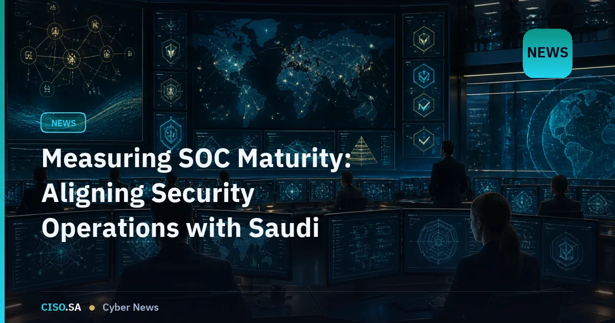 Measuring SOC Maturity: Aligning Security Operations with Saudi Regulatory Expectations