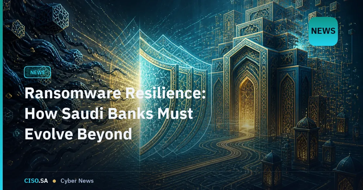 Ransomware Resilience: How Saudi Banks Must Evolve Beyond Containment