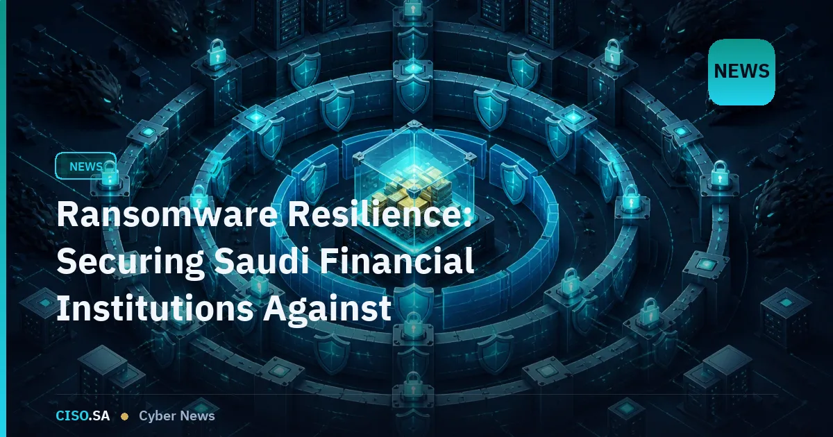 Ransomware Resilience: Securing Saudi Financial Institutions Against Evolving Threats
