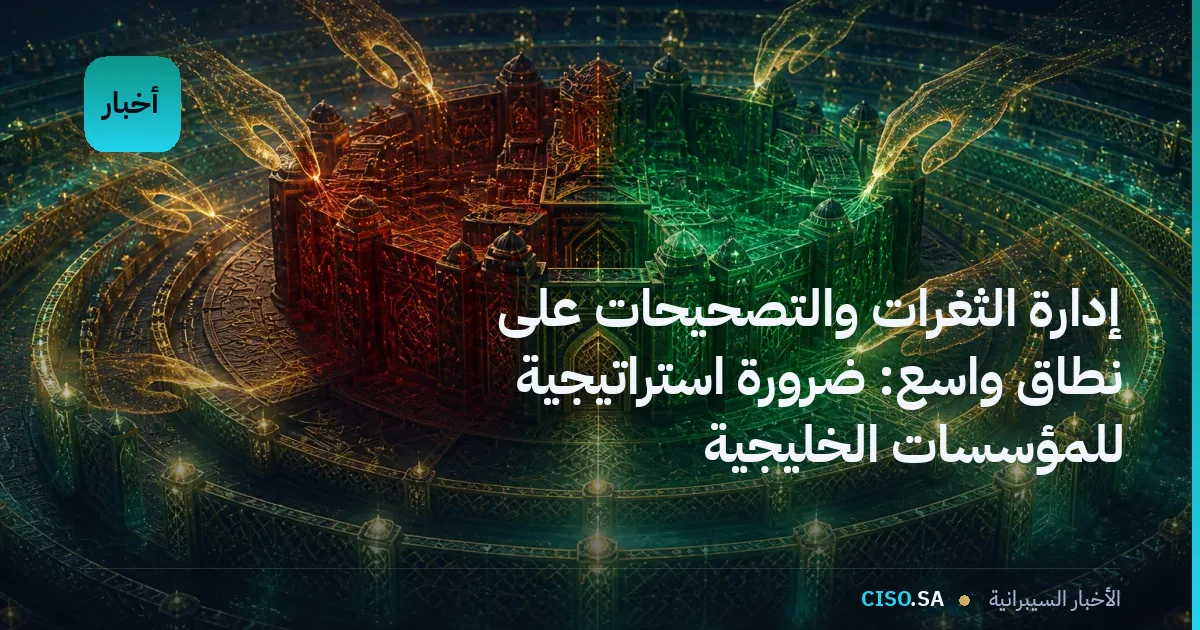 إدارة الثغرات والتصحيحات على نطاق واسع: ضرورة استراتيجية للمؤسسات الخليجية