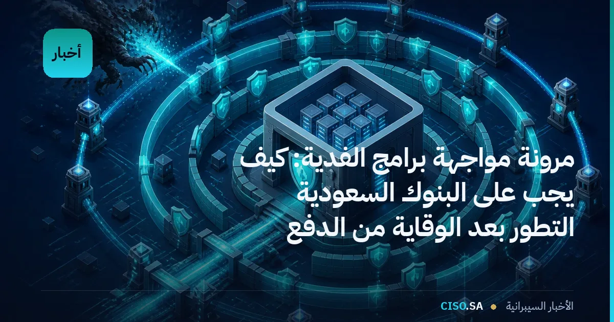مرونة مواجهة برامج الفدية: كيف يجب على البنوك السعودية التطور بعد الوقاية من الدفع