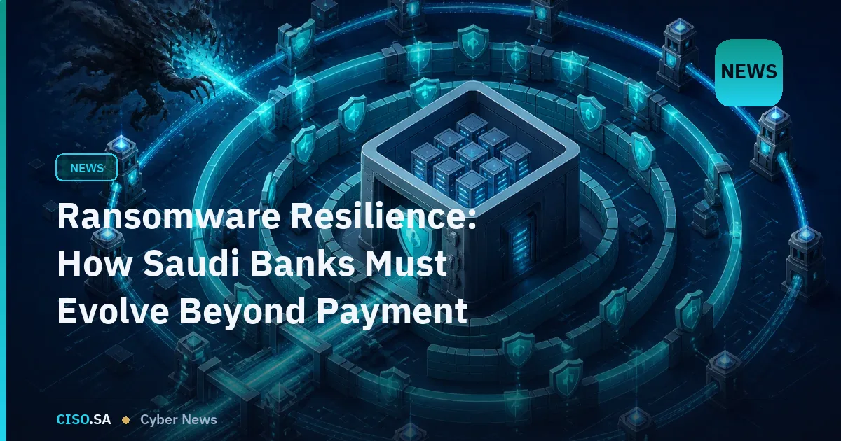 Ransomware Resilience: How Saudi Banks Must Evolve Beyond Payment Prevention