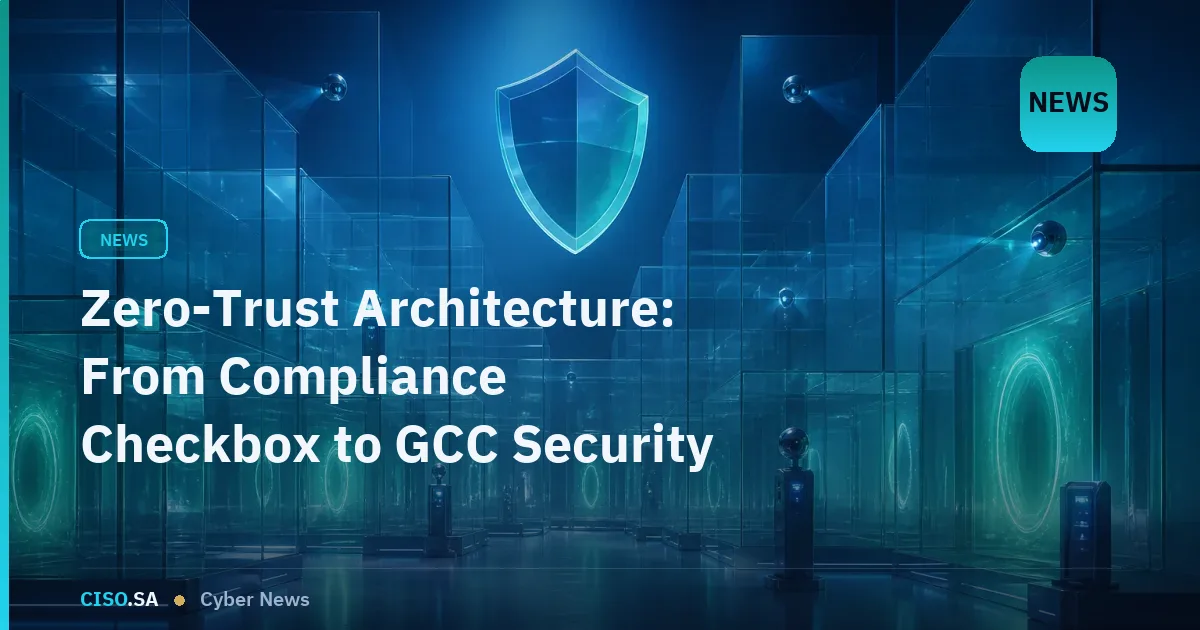 Zero-Trust Architecture: From Compliance Checkbox to GCC Security Imperative