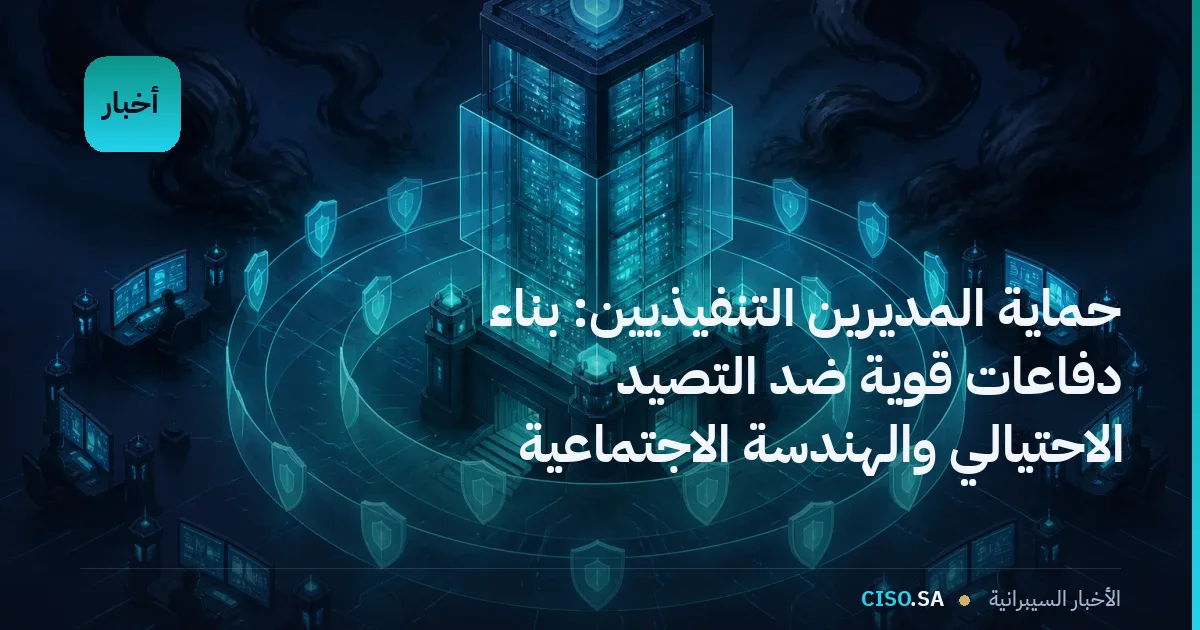 حماية المديرين التنفيذيين: بناء دفاعات قوية ضد التصيد الاحتيالي والهندسة الاجتماعية