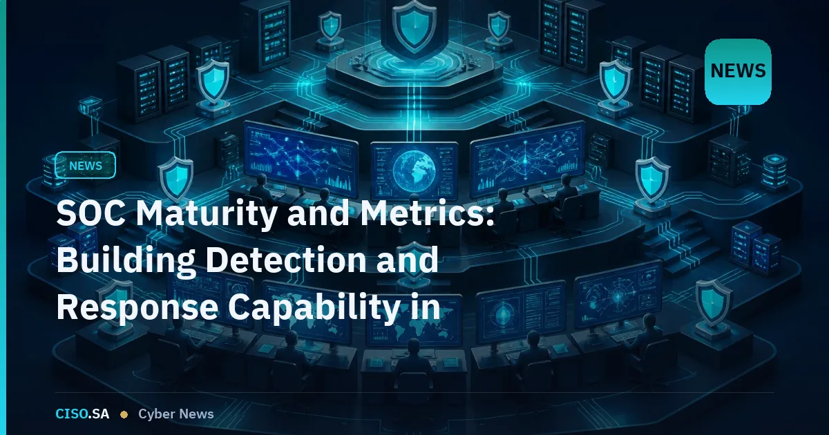 SOC Maturity and Metrics: Building Detection and Response Capability in Saudi Organizations