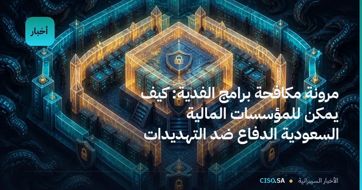 مرونة مكافحة برامج الفدية: كيف يمكن للمؤسسات المالية السعودية الدفاع ضد التهديدات المتطورة