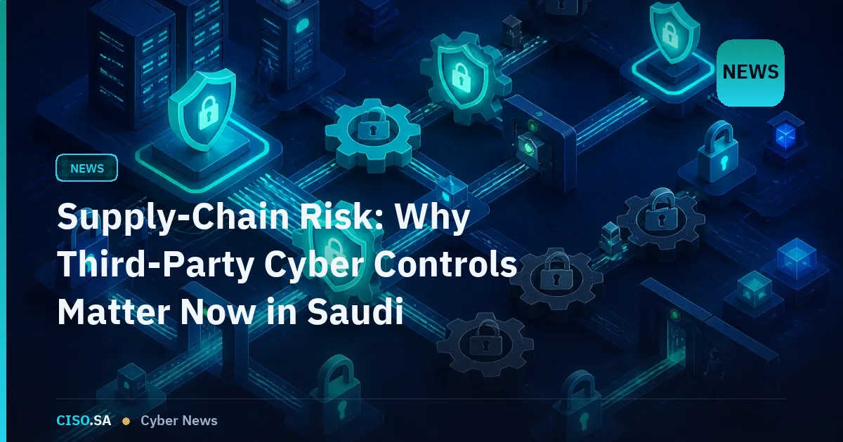 Supply-Chain Risk: Why Third-Party Cyber Controls Matter Now in Saudi Arabia
