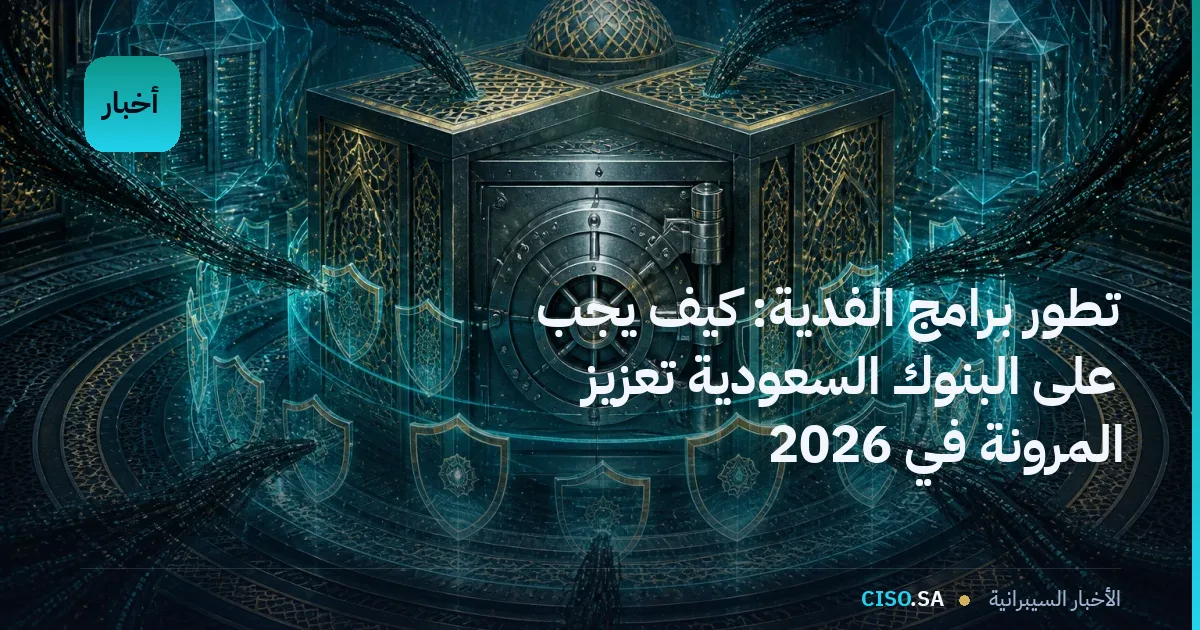 تطور برامج الفدية: كيف يجب على البنوك السعودية تعزيز المرونة في 2026