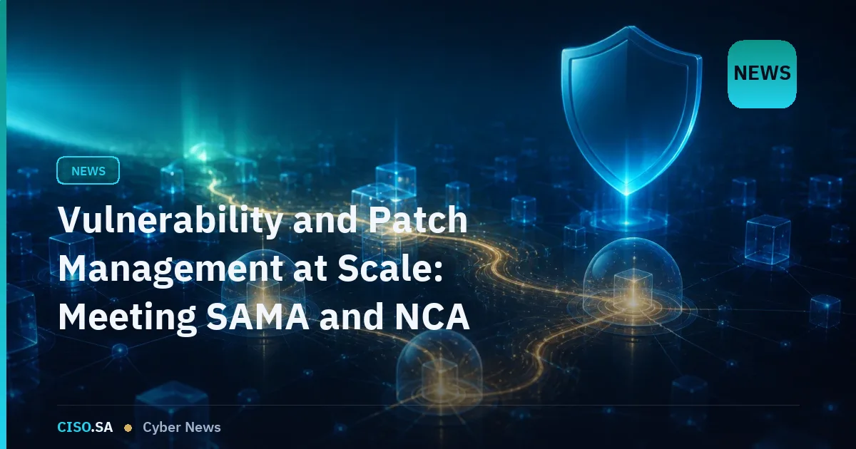 Vulnerability and Patch Management at Scale: Meeting SAMA and NCA Expectations