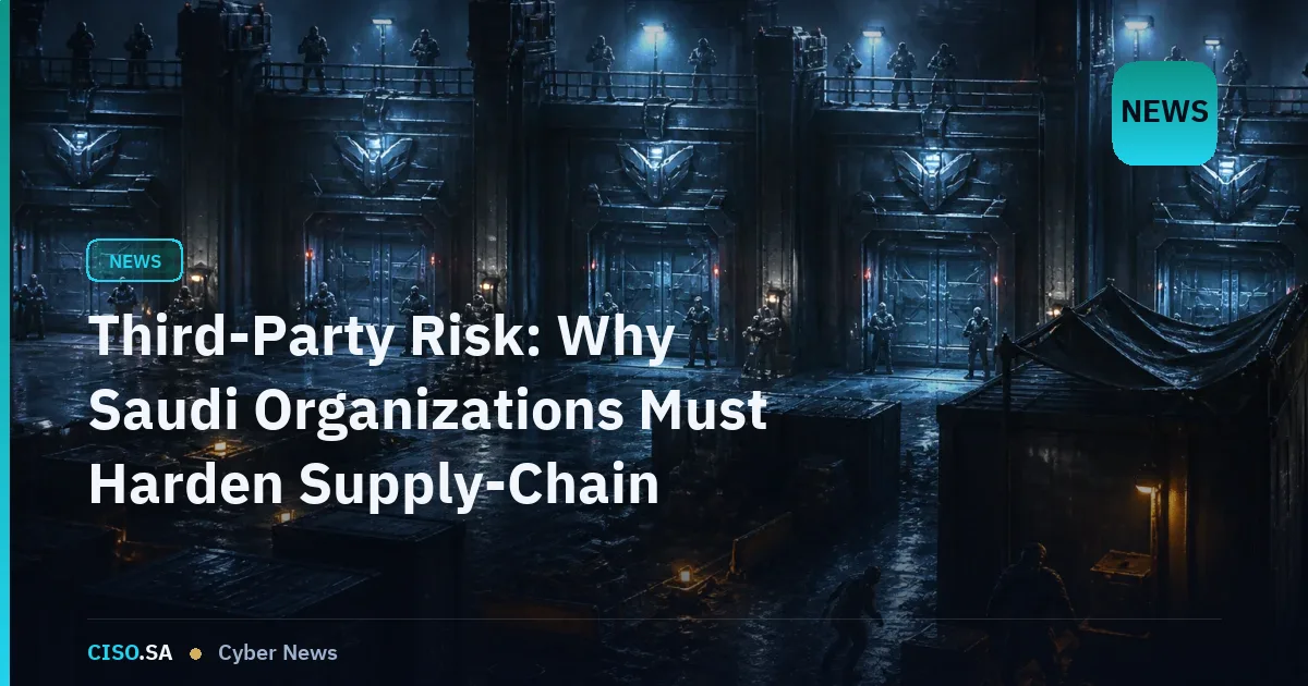 Third-Party Risk: Why Saudi Organizations Must Harden Supply-Chain Security Now