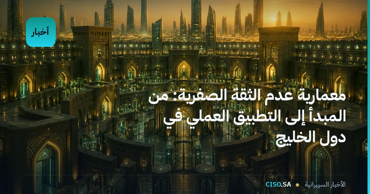 معمارية عدم الثقة الصفرية: من المبدأ إلى التطبيق العملي في دول الخليج