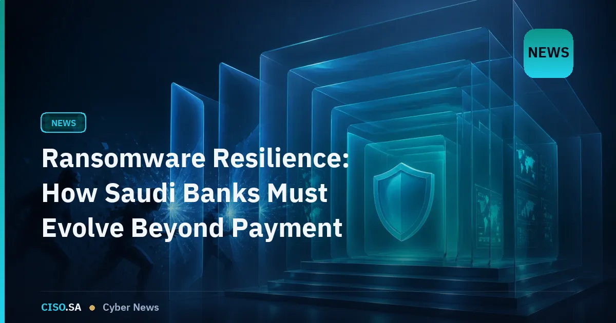 Ransomware Resilience: How Saudi Banks Must Evolve Beyond Payment