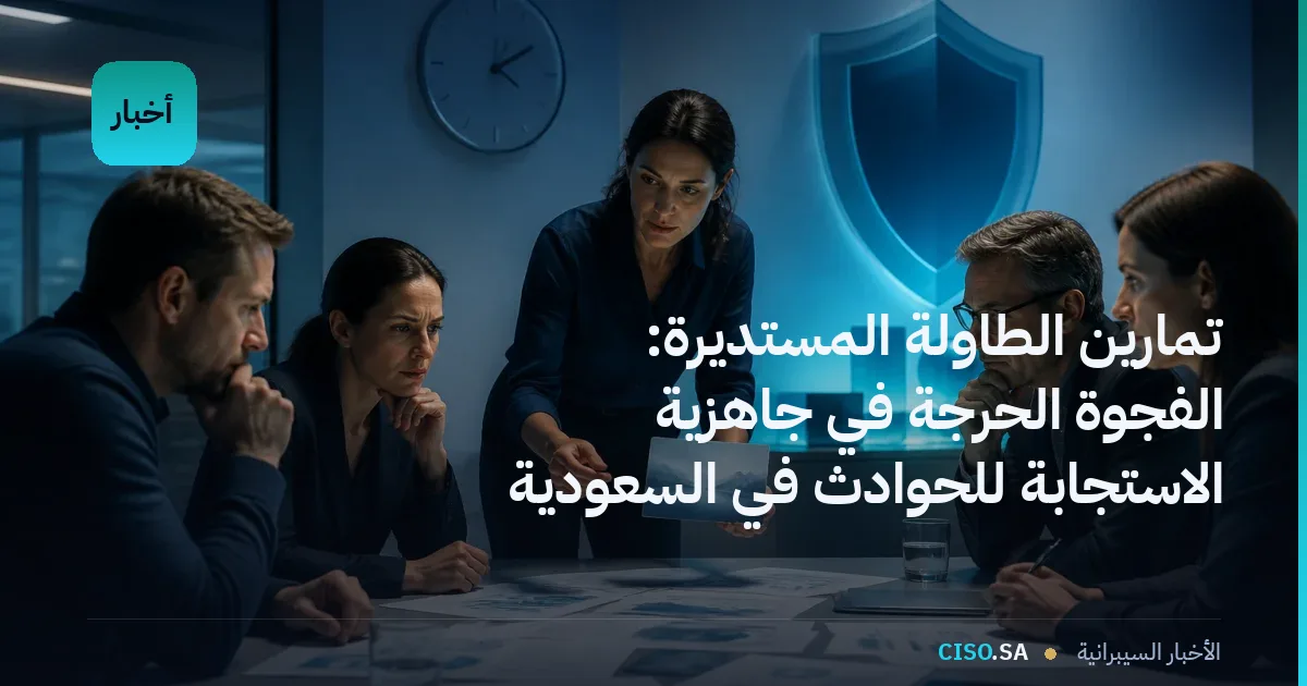 تمارين الطاولة المستديرة: الفجوة الحرجة في جاهزية الاستجابة للحوادث في السعودية