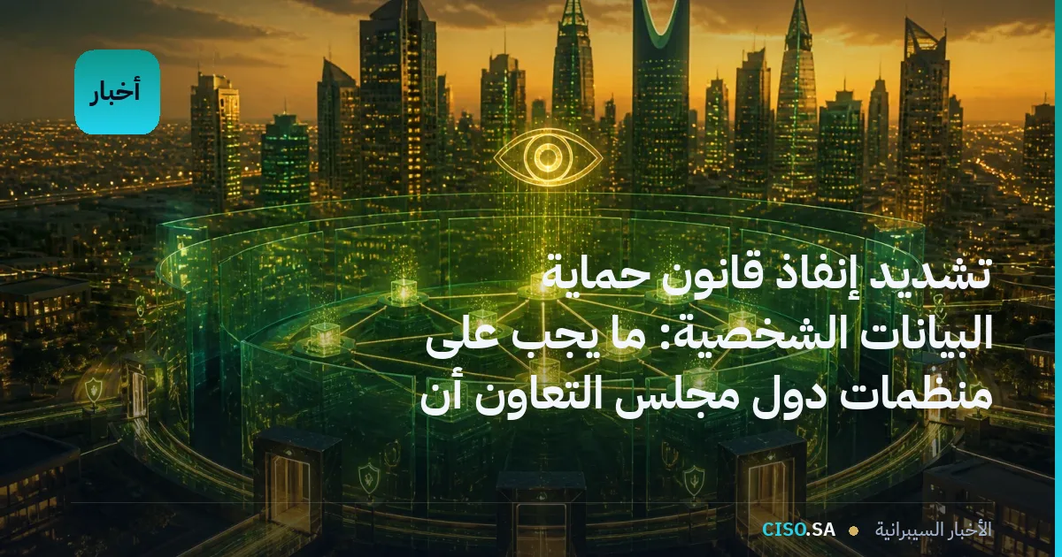 تشديد إنفاذ قانون حماية البيانات الشخصية: ما يجب على منظمات دول مجلس التعاون أن تعرفه عن الامتثال لحماية البيانات