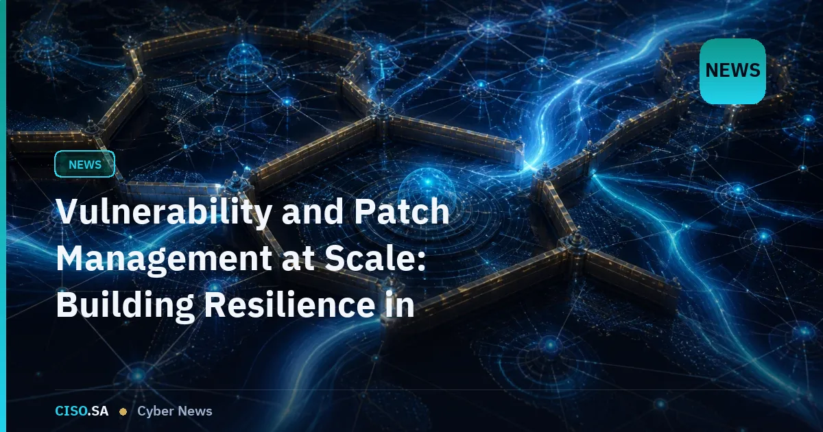 Vulnerability and Patch Management at Scale: Building Resilience in Saudi Enterprise Networks