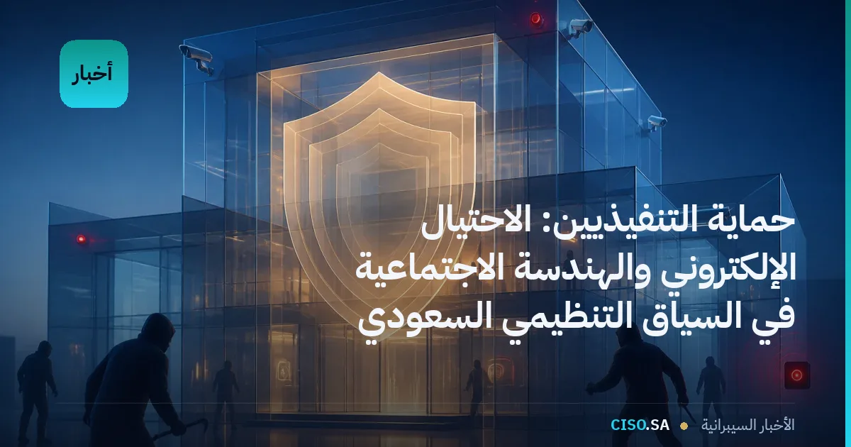 حماية التنفيذيين: الاحتيال الإلكتروني والهندسة الاجتماعية في السياق التنظيمي السعودي