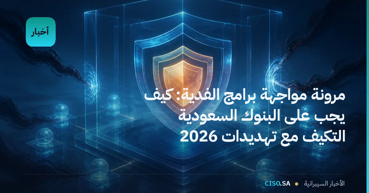 مرونة مواجهة برامج الفدية: كيف يجب على البنوك السعودية التكيف مع تهديدات 2026