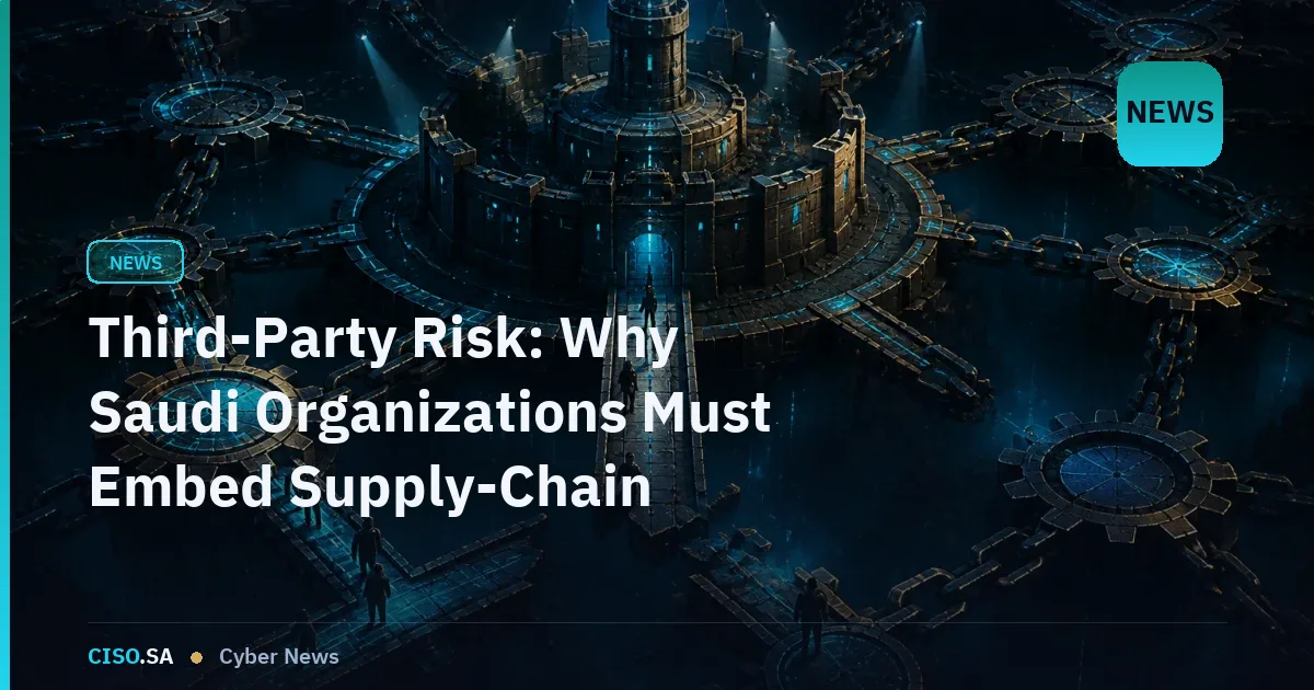 Third-Party Risk: Why Saudi Organizations Must Embed Supply-Chain Security Now