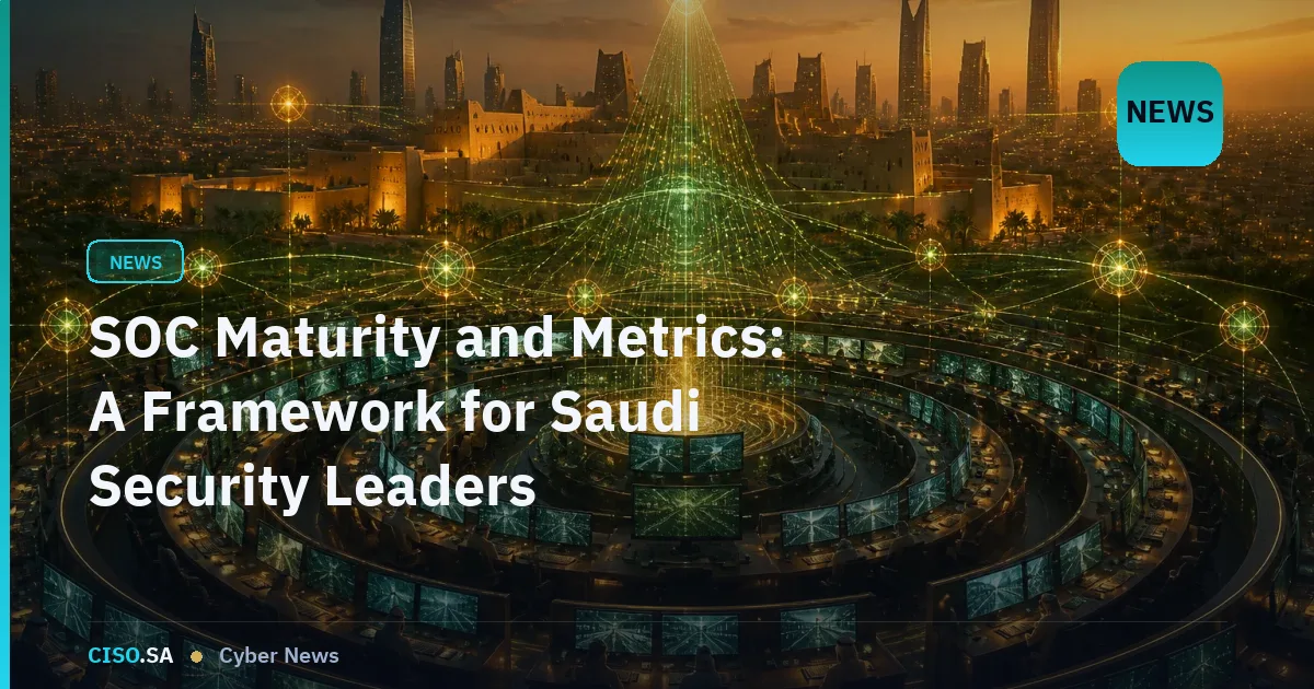 SOC Maturity and Metrics: A Framework for Saudi Security Leaders