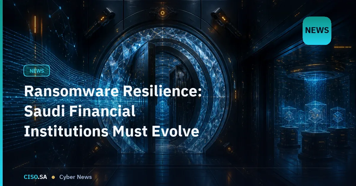 Ransomware Resilience: Saudi Financial Institutions Must Evolve Beyond Containment