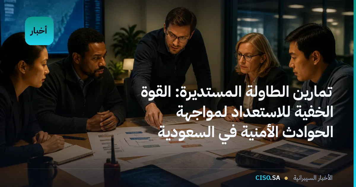 تمارين الطاولة المستديرة: القوة الخفية للاستعداد لمواجهة الحوادث الأمنية في السعودية