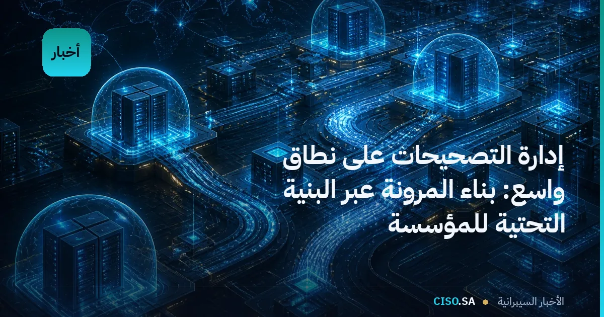 إدارة التصحيحات على نطاق واسع: بناء المرونة عبر البنية التحتية للمؤسسة