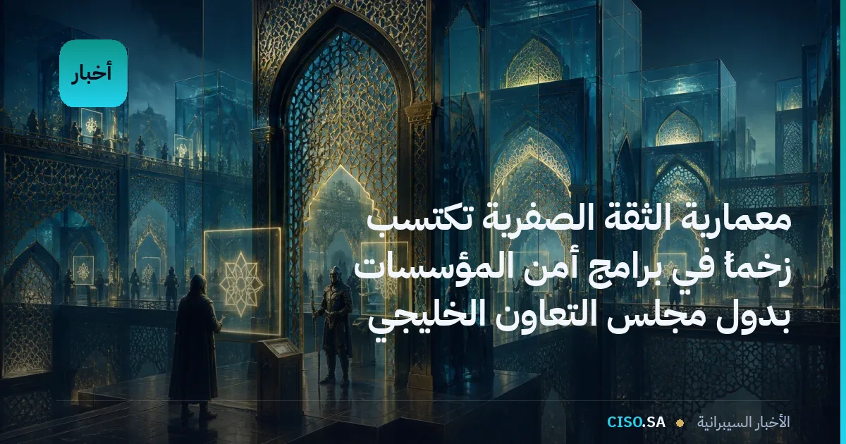 معمارية الثقة الصفرية تكتسب زخماً في برامج أمن المؤسسات بدول مجلس التعاون الخليجي