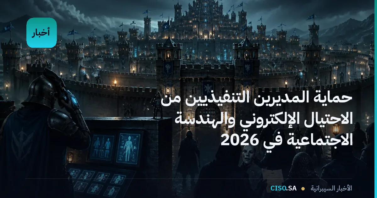 حماية المديرين التنفيذيين من الاحتيال الإلكتروني والهندسة الاجتماعية في 2026
