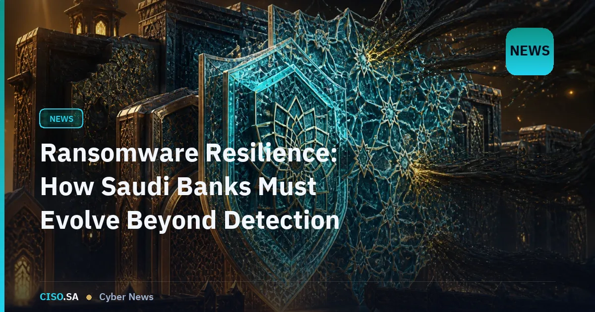Ransomware Resilience: How Saudi Banks Must Evolve Beyond Detection