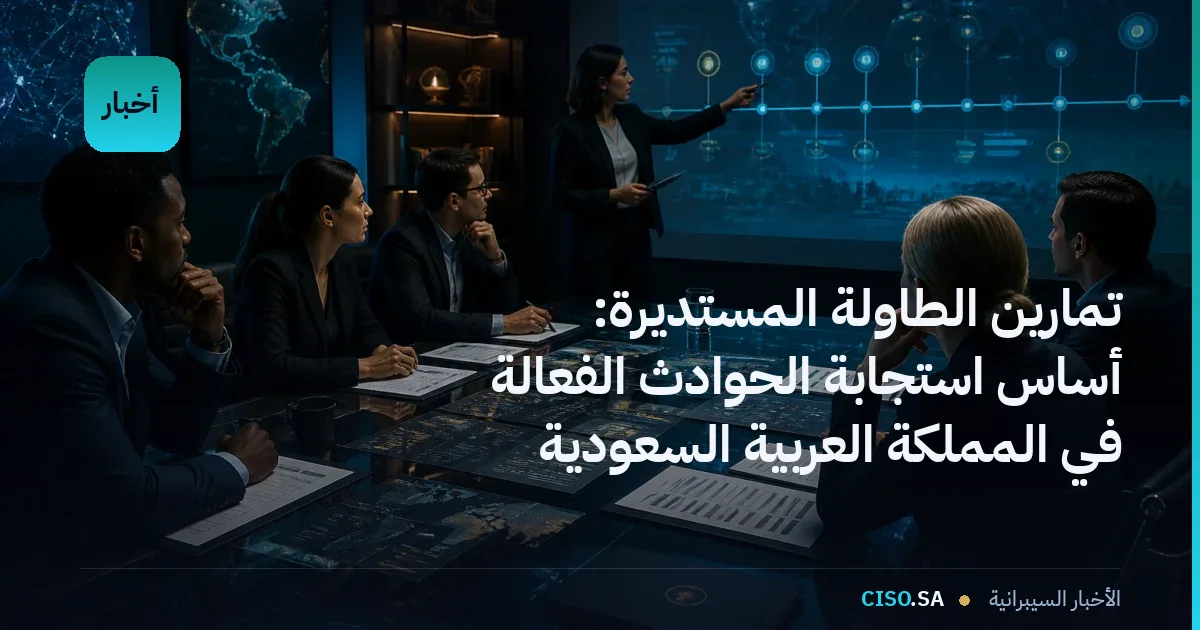 تمارين الطاولة المستديرة: أساس استجابة الحوادث الفعالة في المملكة العربية السعودية