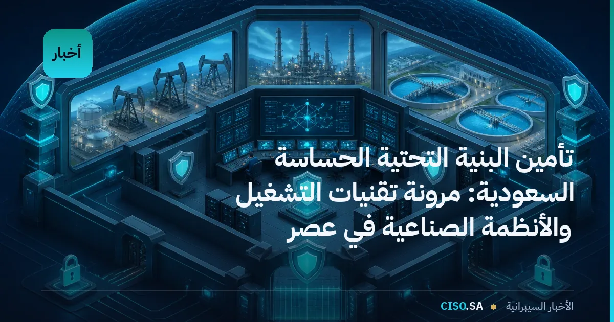 تأمين البنية التحتية الحساسة السعودية: مرونة تقنيات التشغيل والأنظمة الصناعية في عصر الشبكات المتقاربة