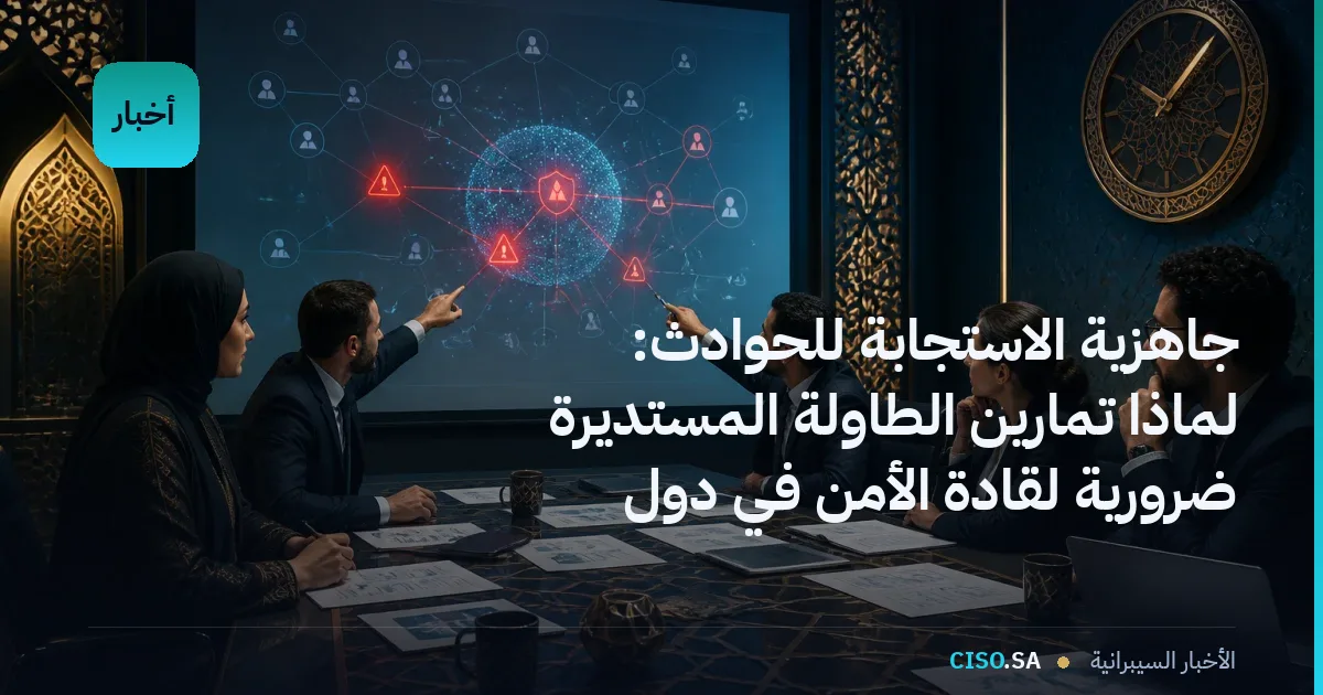 جاهزية الاستجابة للحوادث: لماذا تمارين الطاولة المستديرة ضرورية لقادة الأمن في دول مجلس التعاون