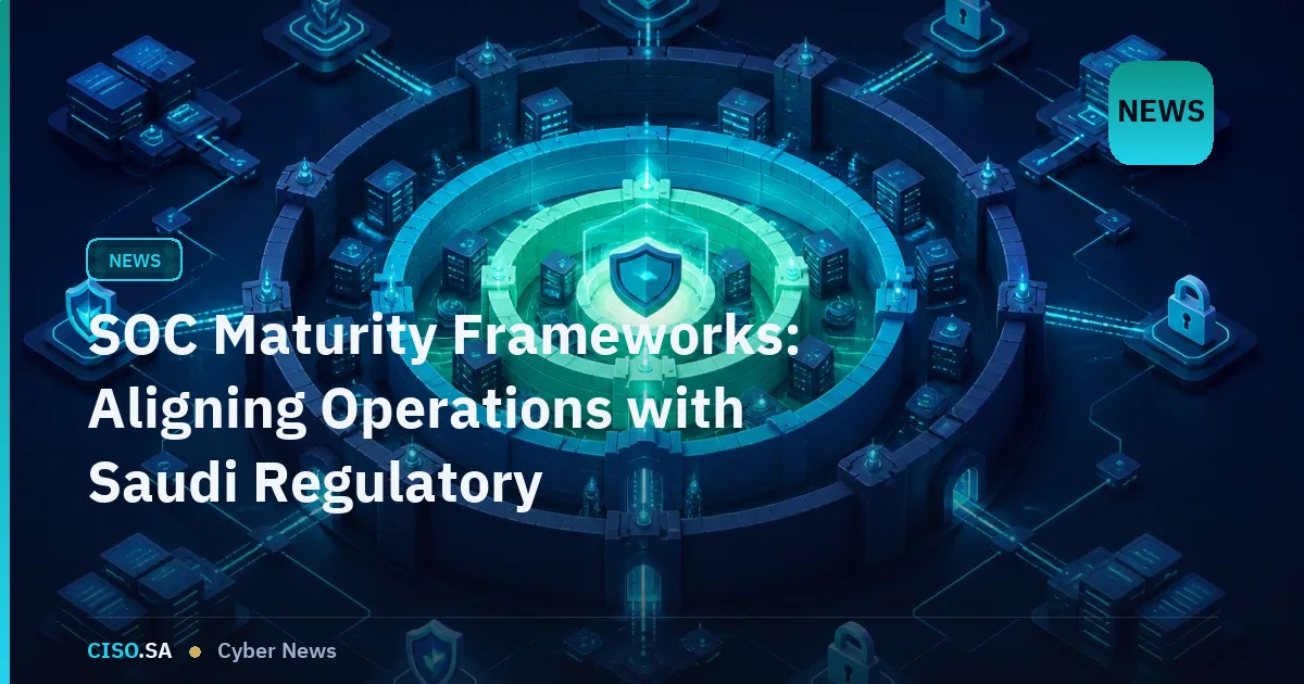 SOC Maturity Frameworks: Aligning Operations with Saudi Regulatory Expectations