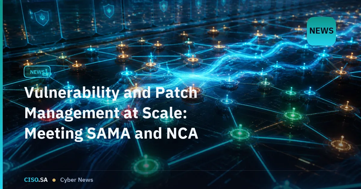 Vulnerability and Patch Management at Scale: Meeting SAMA and NCA Expectations in 2026