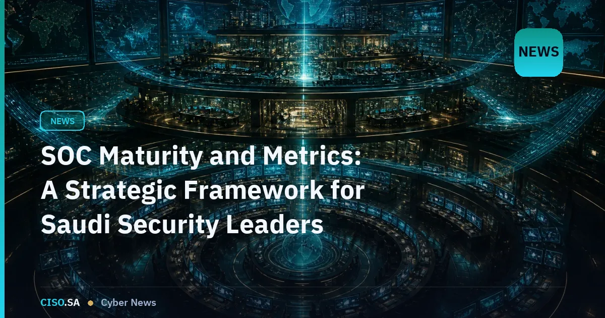 SOC Maturity and Metrics: A Strategic Framework for Saudi Security Leaders