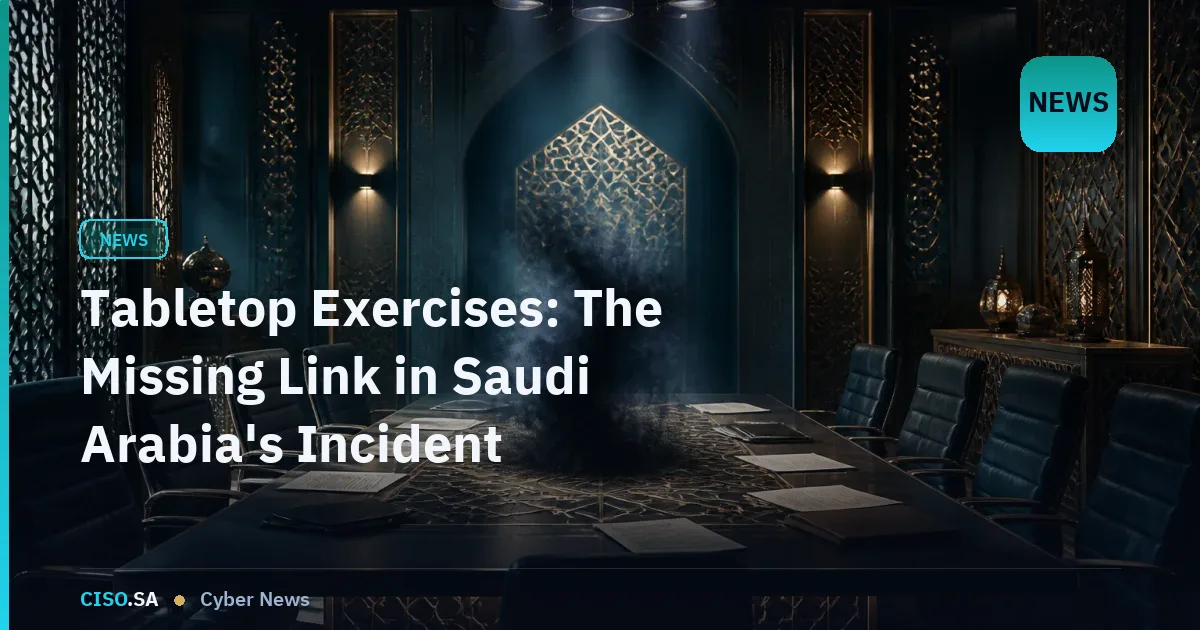 Tabletop Exercises: The Missing Link in Saudi Arabia's Incident Response Readiness