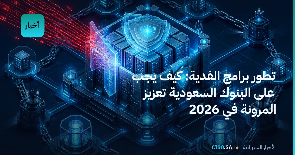 تطور برامج الفدية: كيف يجب على البنوك السعودية تعزيز المرونة في 2026