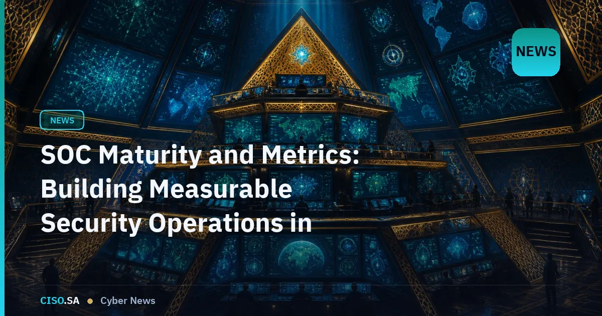 SOC Maturity and Metrics: Building Measurable Security Operations in Saudi Arabia