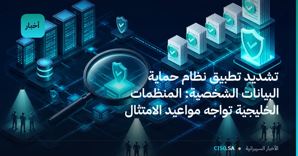 تشديد تطبيق نظام حماية البيانات الشخصية: المنظمات الخليجية تواجه مواعيد الامتثال والفحوصات الدقيقة