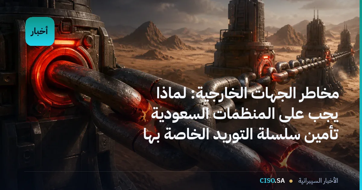 مخاطر الجهات الخارجية: لماذا يجب على المنظمات السعودية تأمين سلسلة التوريد الخاصة بها