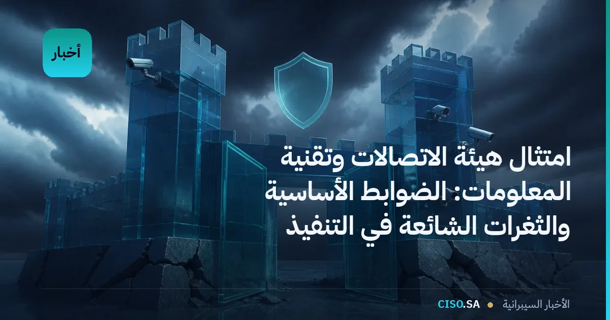 امتثال هيئة الاتصالات وتقنية المعلومات: الضوابط الأساسية والثغرات الشائعة في التنفيذ