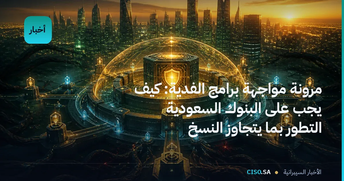 مرونة مواجهة برامج الفدية: كيف يجب على البنوك السعودية التطور بما يتجاوز النسخ الاحتياطية والاستعادة