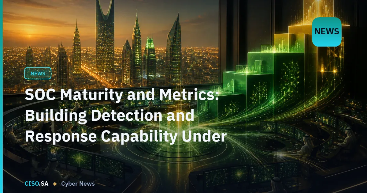 SOC Maturity and Metrics: Building Detection and Response Capability Under SAMA CSF