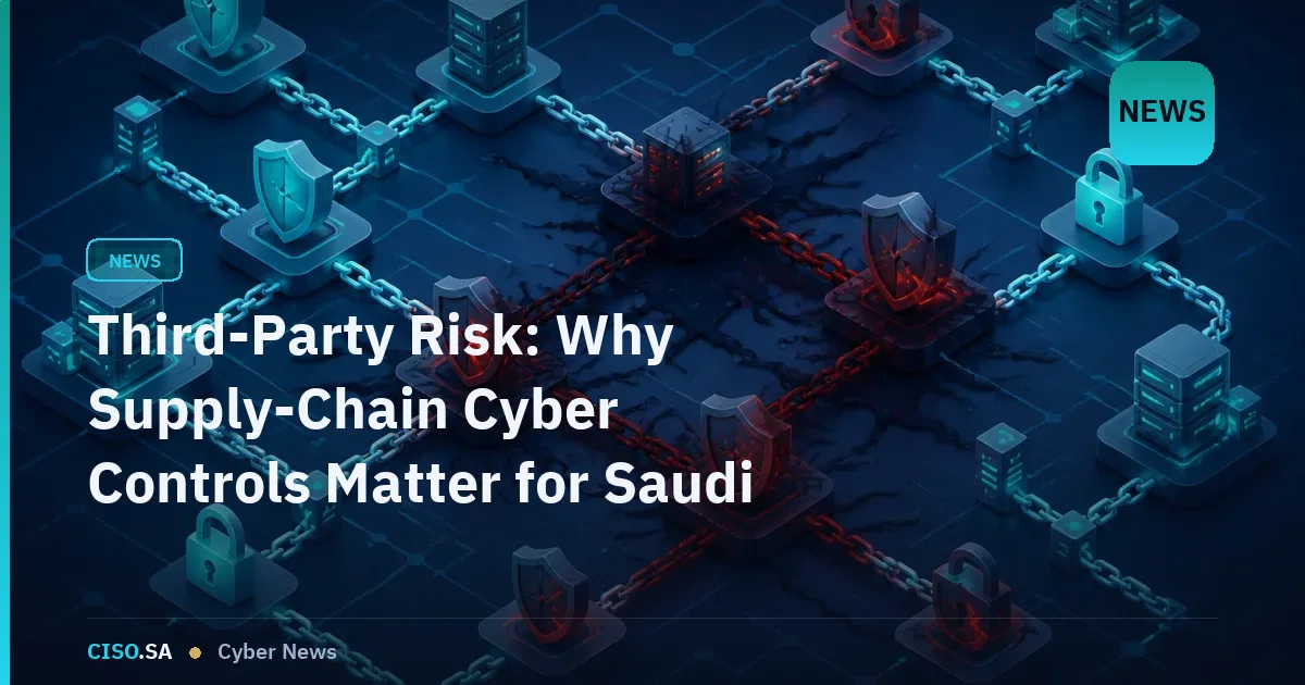 Third-Party Risk: Why Supply-Chain Cyber Controls Matter for Saudi Organisations